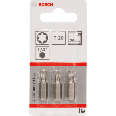 BOSCH BITS T20 25MM 3ST.