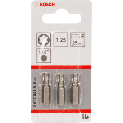 BOSCH BITS T25 25MM 3ST.