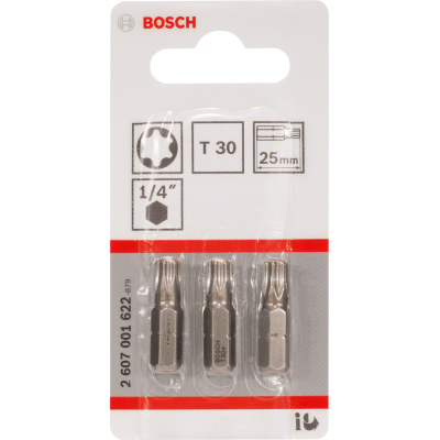 BOSCH BITS T30 25MM 3ST.