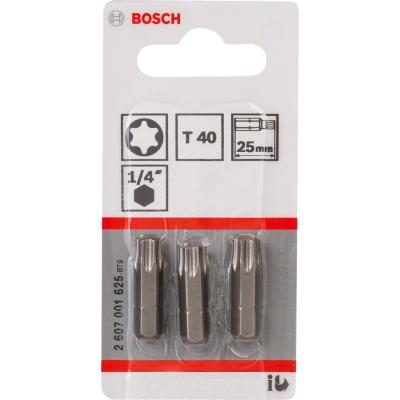 BOSCH BITS T40 25MM 3ST.