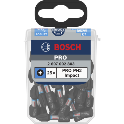 BOSCH BITS IMPACT PH2 25MM 25ST.