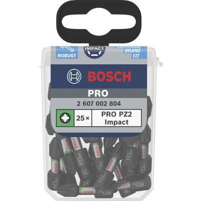 BOSCH BITS IMPACT PZ2 25MM 25ST.