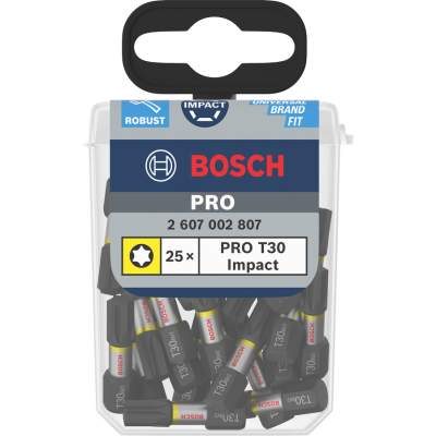BOSCH BITS IMPACT T30 25MM 25ST.