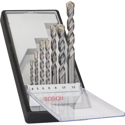BOSCH Coffret de 7 forets à béton Robust Line CYL-3, 4 - 12 mm