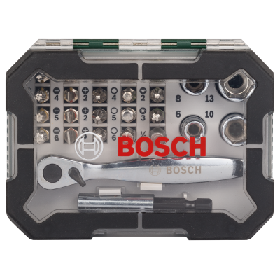 BOSCH Coffret de vissage avec clé à cliquet Extra Hard 26 pièces