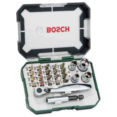 BOSCH Coffret de vissage avec clé à cliquet Extra Hard 26 pièces