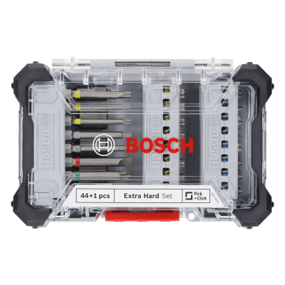 BOSCH Coffret d'embouts de vissage Extra Hard, 44+1 pièces