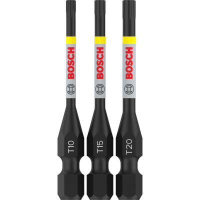 BOSCH BITS IMPACT T10+T15+T20 55MM