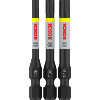 BOSCH BITS IMPACT T25+T30+T40 55MM