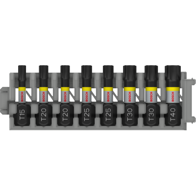 BOSCH BITSSET IMPACT TORX 25MM 8-DLG