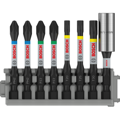 BOSCH BITSSET IMPACT 50MM 8-DLG