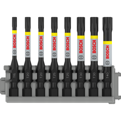 BOSCH BITSSET IMPACT TORX 55MM 8-DLG