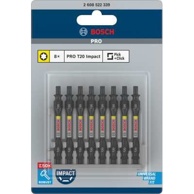 BOSCH BITS IMPACT T20 65MM 8ST.