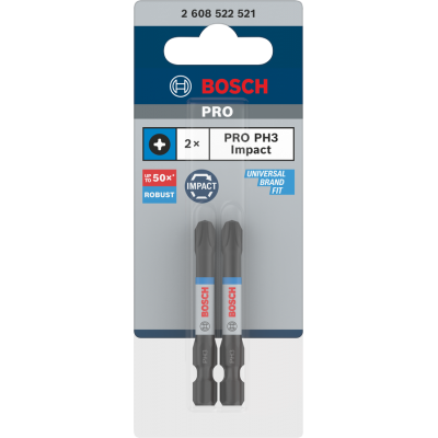 BOSCH PRO BITS PH3 55MM 2ST.