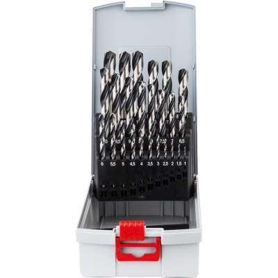 BOSCH ProBox 25 forets hélicoïdaux HSS PointTeQ, 1 - 13 mm