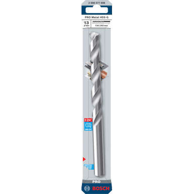 BOSCH Foret hélicoïdal PRO Metal HSS-G, 13 x 134 x 205 mm