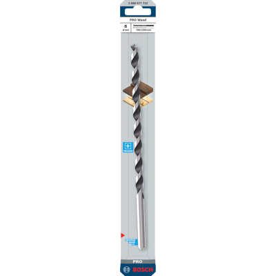 BOSCH Foret hélicoïdal PRO Wood, 8 x 190 x 250 mm