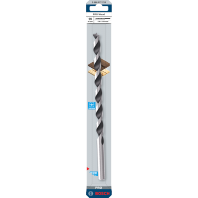 BOSCH Foret hélicoïdal PRO Wood, 10 x 190 x 250 mm