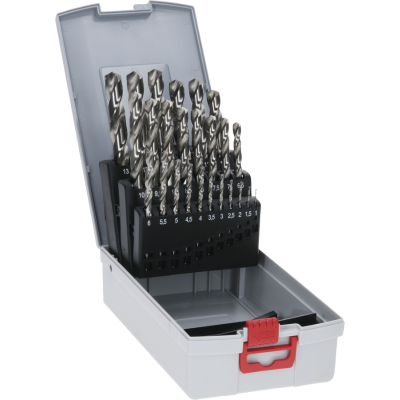 BOSCH Coffret de forets hélicoïdaux PRO Metal HSS-G, 25 pièces