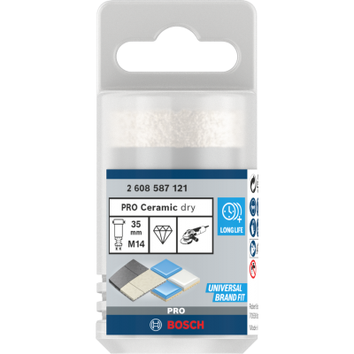 BOSCH Couronne de forage à sec PRO Ceramic, 35 x 35 x 14 mm