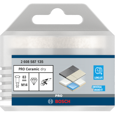 BOSCH Couronne de forage à sec PRO Ceramic, 83 x 35 x 14 mm