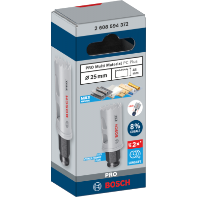BOSCH GATZAAG UNIVERSEEL 25MM COBALT PC