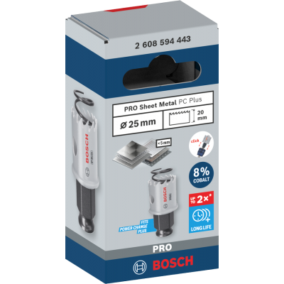 BOSCH GATZAAG PLAATSTAAL 25MM COBALT PC