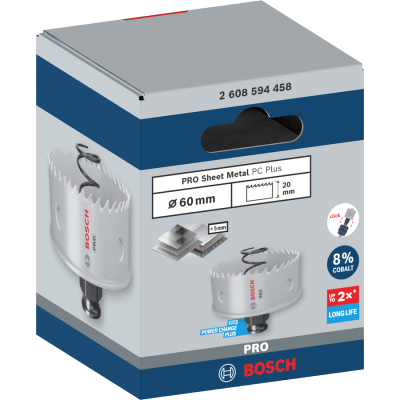 BOSCH Scie trépan PRO Sheet Metal PC Plus, 60 mm