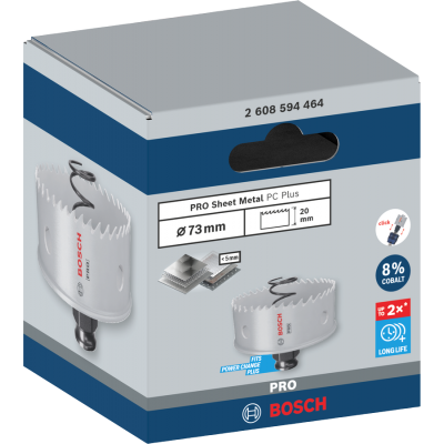BOSCH GATZAAG PLAATSTAAL 73MM COBALT PC