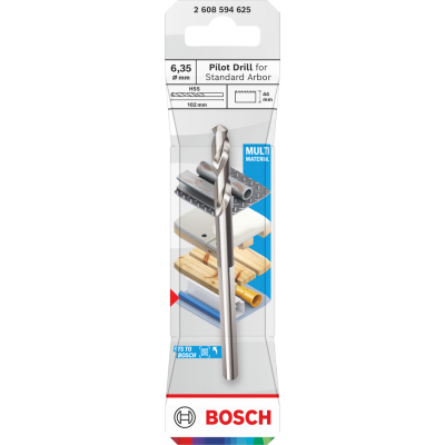 BOSCH CENTREERBOOR HSS-G 6.35X102MM