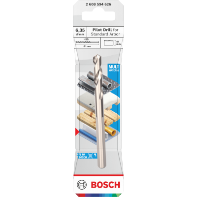 BOSCH CENTREERBOOR HSS-G 6.35X81MM