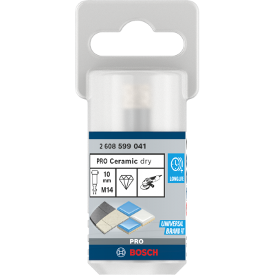 BOSCH Couronne de forage à sec PRO Ceramic, 10 x 30 x 14 mm