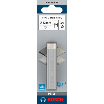 BOSCH Foret à sec PRO Ceramic dry, 12 x 66 mm