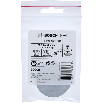 BOSCH Fixation pour plateau de ponçage PRO Backing Pad Clip, X-Lock