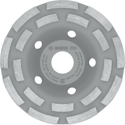 BOSCH Meule assiette béton PRO Concrete, 50 x 125 mm, 22,23 mm