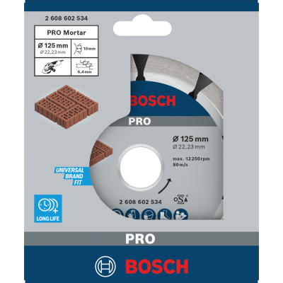 BOSCH Disque diamanté PRO Mortar, 125 x 22,23 mm