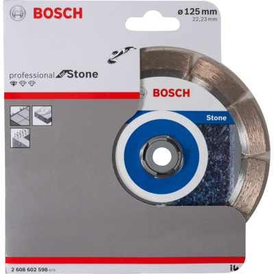 BOSCH Disque diamanté pour pierre, 125 x 22,23 x 10 mm