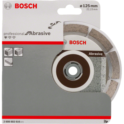 BOSCH Disque abrasif diamanté, 125 x 22,23 x 10 mm