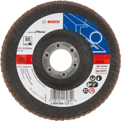 BOSCH Plateau à lamelles X551, 125mm G60, Expert for Metal