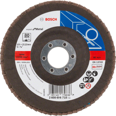 BOSCH Plateau à lamelles X551, 125mm G80, Expert for Metal