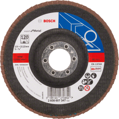 BOSCH Plateau à lamelles X551, 125mm G120, Expert for Metal