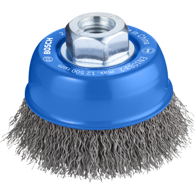 BOSCH Brosse boisseau PRO Metal clean, 75 x 0,3 mm, à filetage