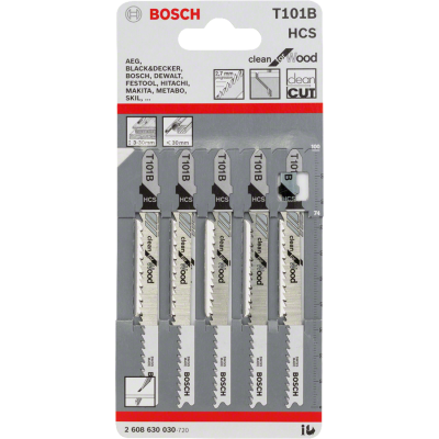 BOSCH WIPZAAGBLAD T101B HOUT 5ST.