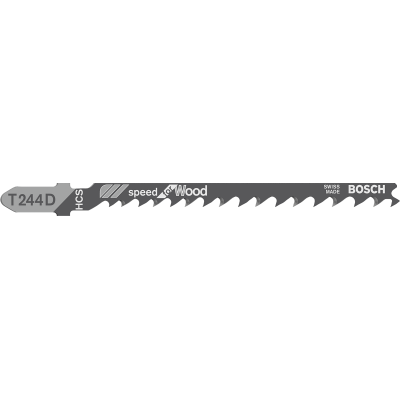BOSCH WIPZAAGBLAD T244D HOUT 5ST.
