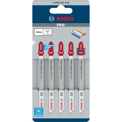 BOSCH WIPZAAGBLAD PRO T101A PVC 5ST.