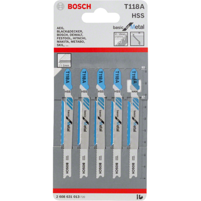 BOSCH WIPZAAGBLAD T118A METAAL 5ST.