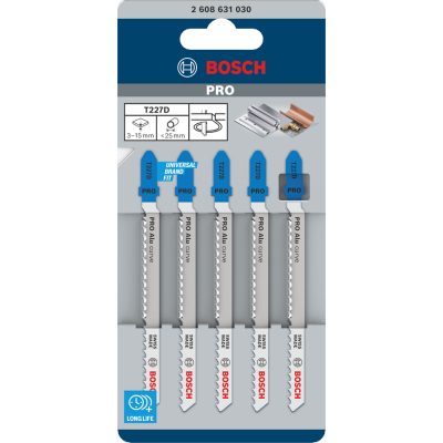 BOSCH WIPZAAGBLAD PRO ALU T227D 5ST.
