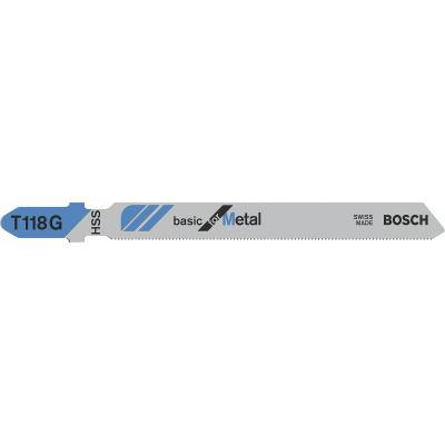 BOSCH WIPZAAGBLAD T118G METAAL 5ST.