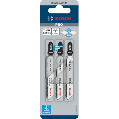 BOSCH WIPZAAGBLAD PRO T130RF TEGEL 3ST.