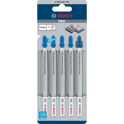 BOSCH WIPZAAGBLAD PRO T321AF METAAL 5ST